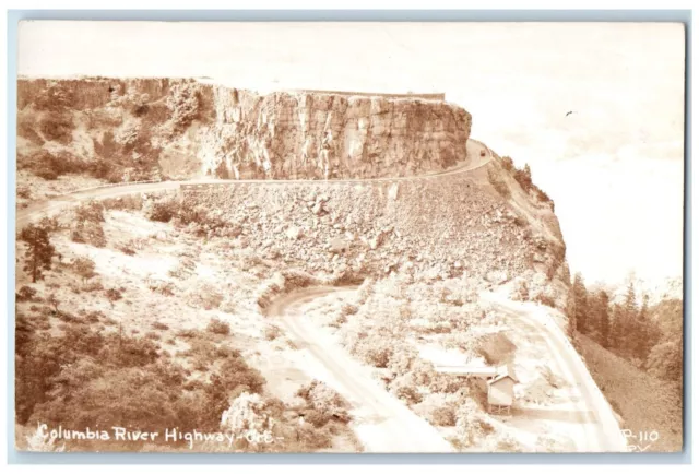 c1910's View Of Columbia River Highway Oregon OR RPPC Photo Antique Postcard
