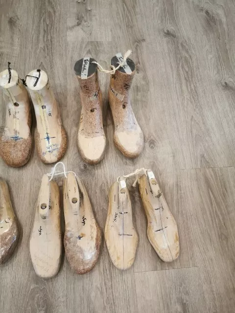 5 paar Schuhleisten Holzleisten Schuhmacherleisten Deko 3