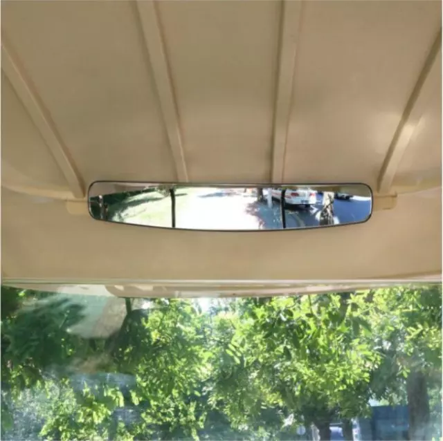 Rear Panoramic Mirror 16.5" Extra Wide Angle View EZGO Club Car Yamaha Golf Cart