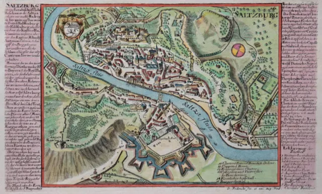 Saltzburg - Salzburg - Bodenehr - Originaler, seltener Kupferstich von 1656