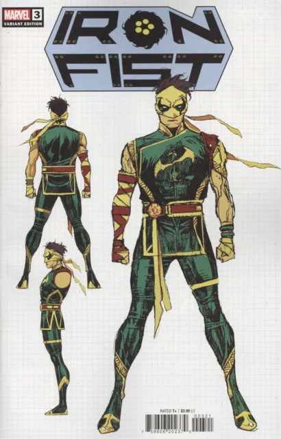 Iron Fist #3 Cheung Design Variant Vf/Nm Marvel Hohc 2022