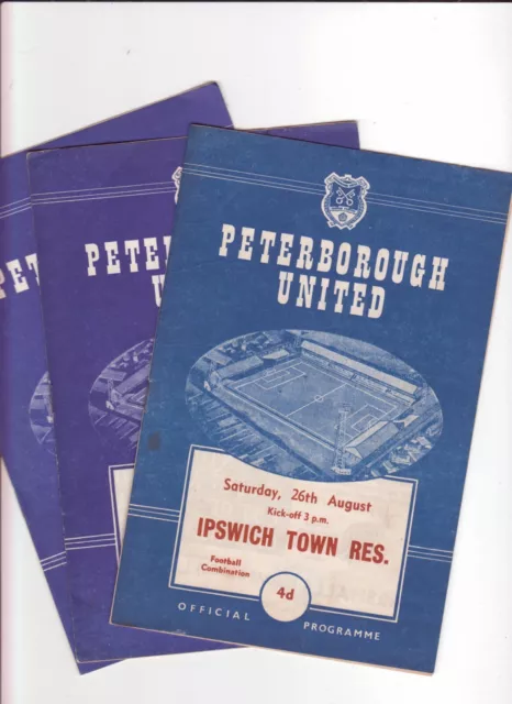 Peterborough Utd Reserves V Mansfield Res 1962/63