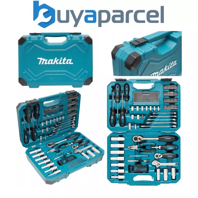 Makita 87 PC Mechanics Spanner Socket Screwdriver Set General Maintenance Kit +
