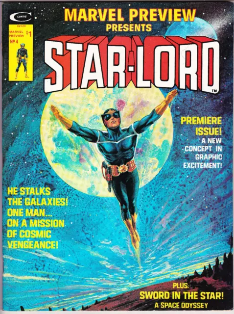 Marvel Preview # 4 - 1St App & Origin Star-Lord / Nice Grade - Marvel 1976