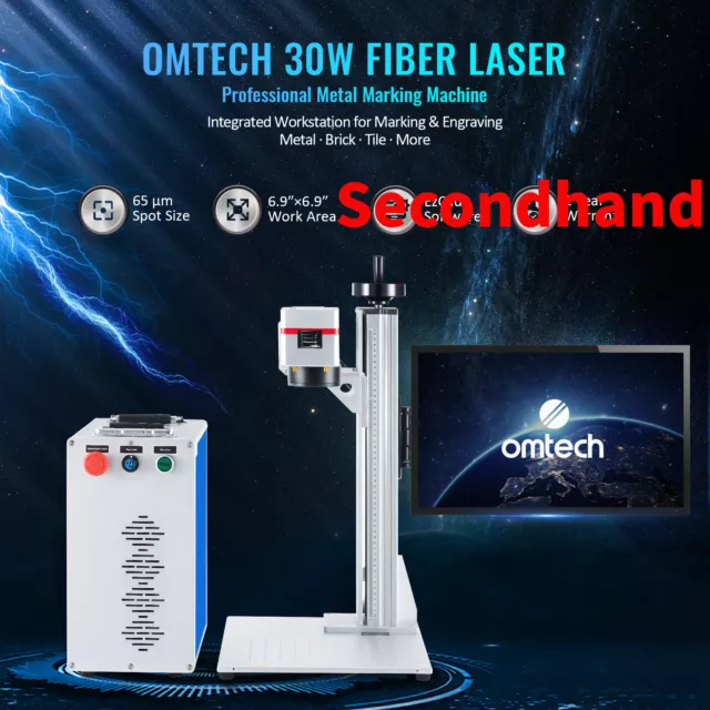 Secondhand 30W 6.9x6.9 Raycus Fiber Laser Engraver Marker Marking Machine