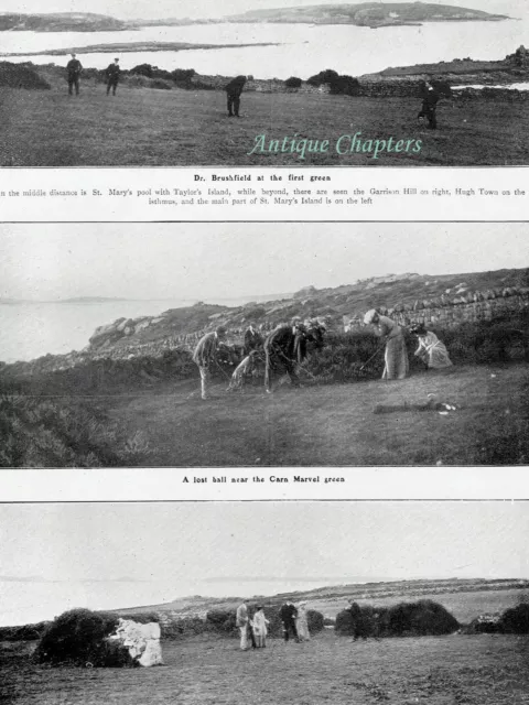 Isles Of Scilly Golf Club 1905 2 Page Photo Article 9784