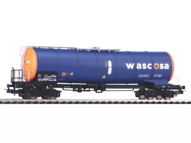 PIKO 58962 Knickkesselwagen Wascosa, orange-blau, Epoche VI, Spur H0