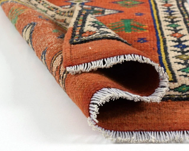 piccolo tappeto vintage turco boho persiano marocchino zerbino da bagno...