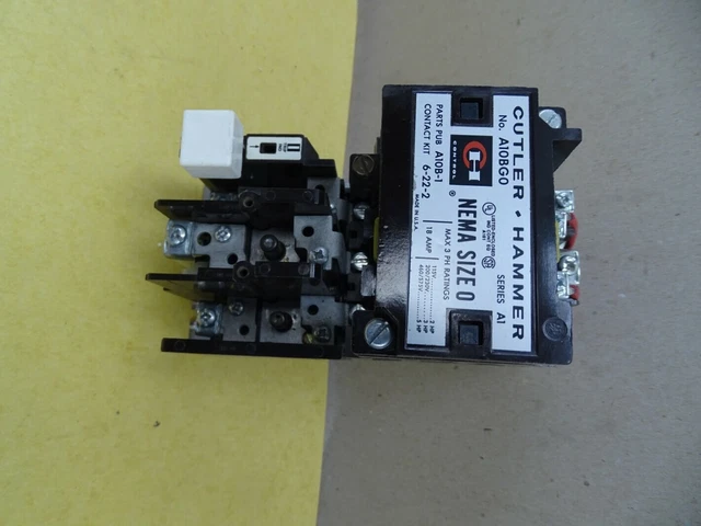 Cutler Hammer NEMA Motor Starter Size 0 18A 3PH 575V 5HP, A10BG0