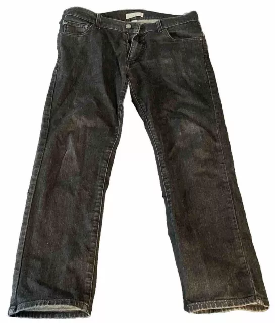 Ash & Erie Mens Slim Fit Jeans size 31 x 27 Short Inseam Stretch Asphalt Denim