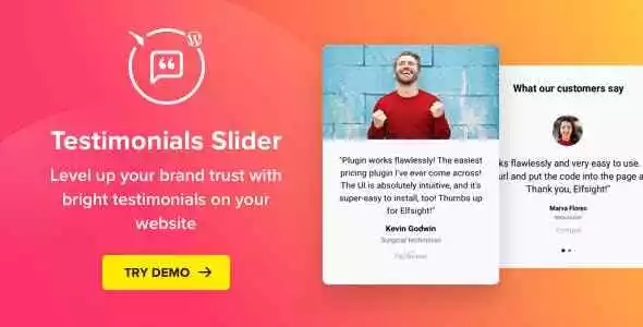 Elfsight Testimonials Slider Plugin  - WordPress Plugin & ⭐GPL⭐ Site Updates