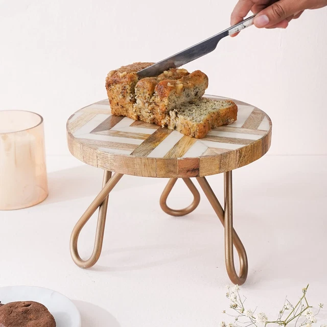Geometrix Art Cake Stand Planter Stool Multipurpose