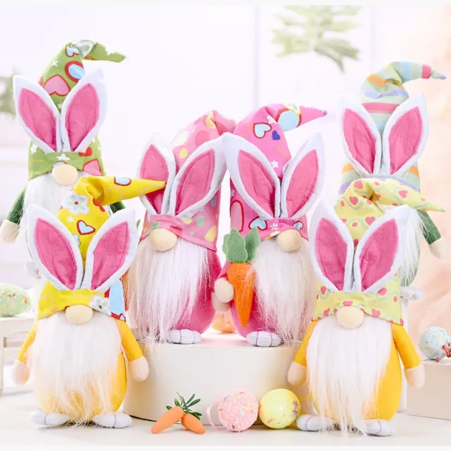 Gnomo Bambola Senza Volto Decorazioni di Pasqua Giocattoli Bambola di coniglio