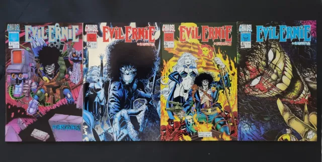 Evil Ernie: The Resurrection #1-4 (1993) Chaos! Comics Complete Set Brian Pulido