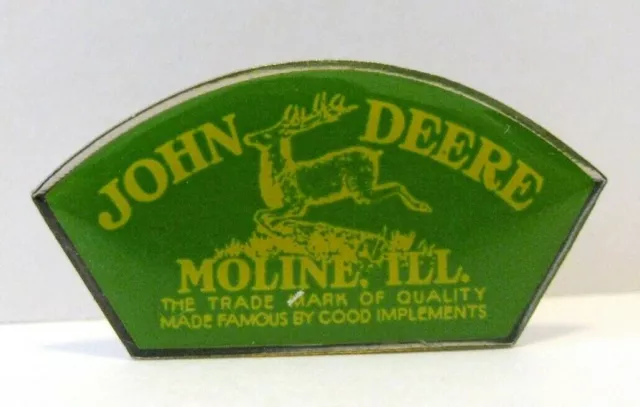 John Deere 1912-1936 Trademark Logo Leaping 3 Leg Deer Log Enamel Hat Lapel Pin