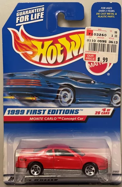 1999 First Editions 6/26 Monte Carlo Concept Car Hot Wheels