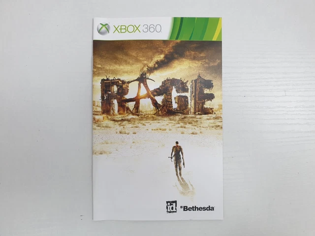 RAGE (MANUAL ONLY) Microsoft Xbox 360