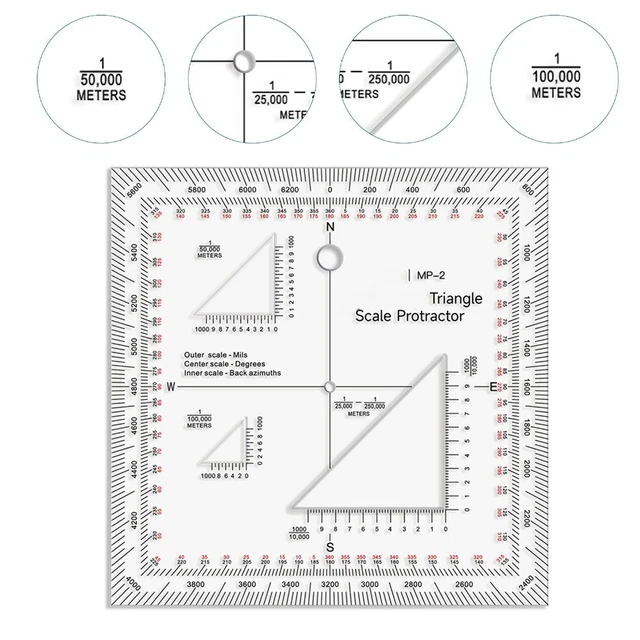 COORDINATE RULER FOR For construction and Navigation with Scale ...