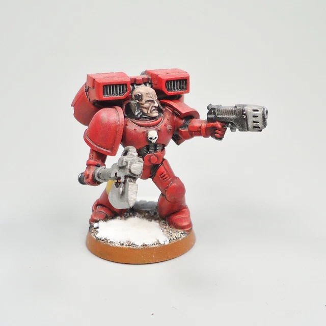 WARHAMMER 40K ARMY Space Marines Blood Angels Assault Marine Painted 