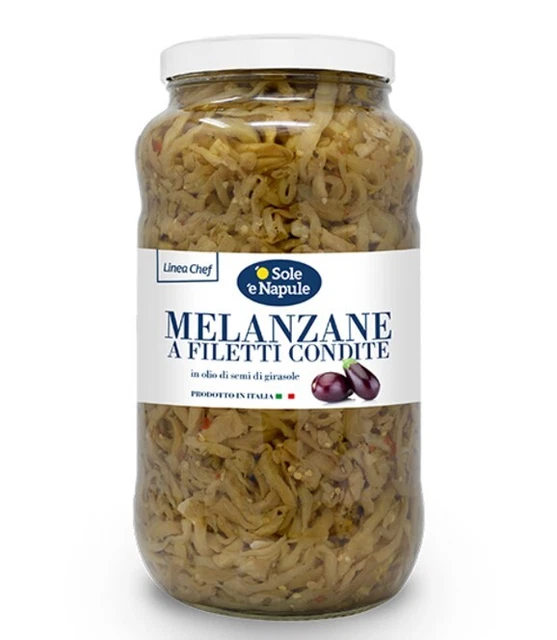O' Sole' E' Napule Melanzane A Filetti In Olio Kg.2,9