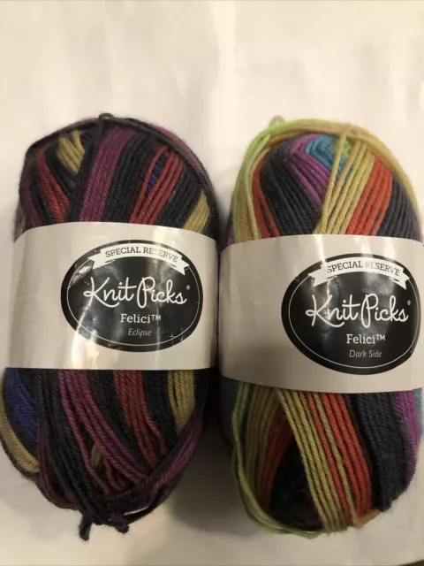 Knit Picks - FELICI - Fingering Weight Merino/Nylon blend Multi colored  yarns