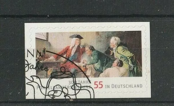 2816 SELBSTKLEBEND Folienblatt 300 Jahre Porzellanherstellung 55 Cent gestempelt