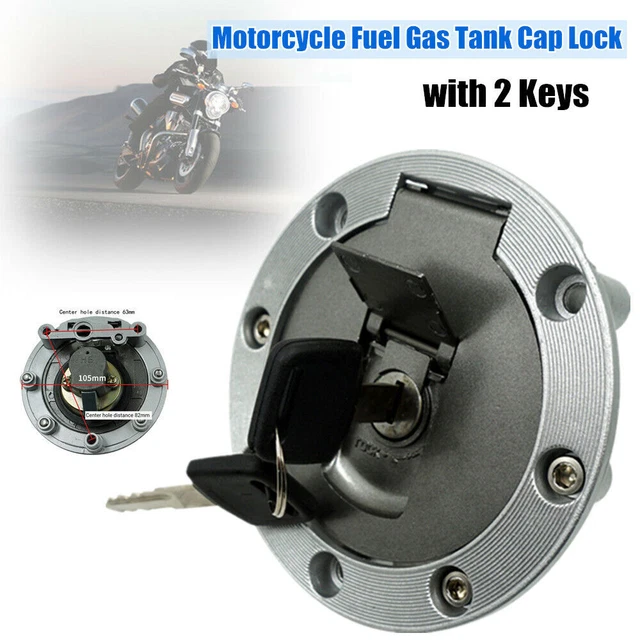 105mm Universal Modification Motorcycle Scooter Fuel Gas Tank Cap Lock w/2 Keys