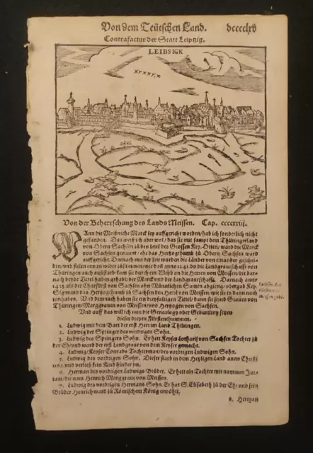 Leipzig Sebastian Munster Xilografia 1574