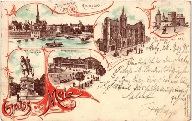 CPA AK METZ - Central Station - La Gare - Scenes (388147)