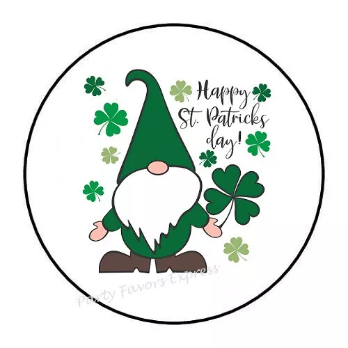 2cm 32xAufkleber Sticker Herzlichen Gl?ckwunsch St. Patrick's Day Rund R3