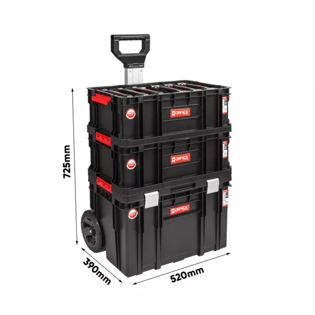 Set Qbrick: 1 x Box Two Cart + 2 x Two Box 200 12 x Organizador Multi Profi 2