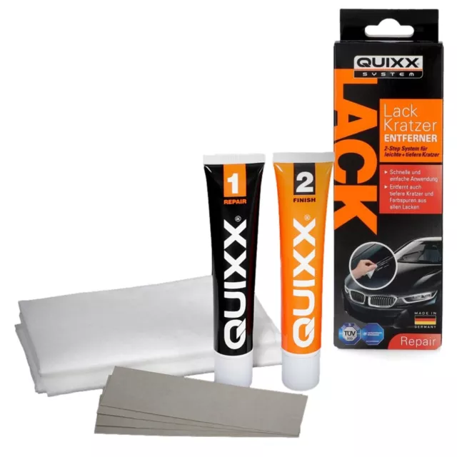 QUIXX Lack-Reparatur Kit Kratzer-Entferner Coche Reparación Rascador Quitar