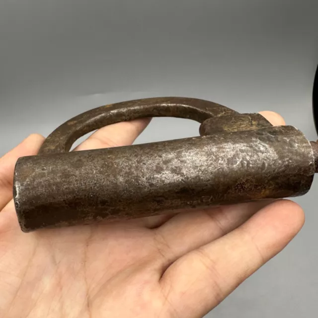 Beautiful Ancient Islamic Near Eastern Iron Lock - 17th - 18th century E 3