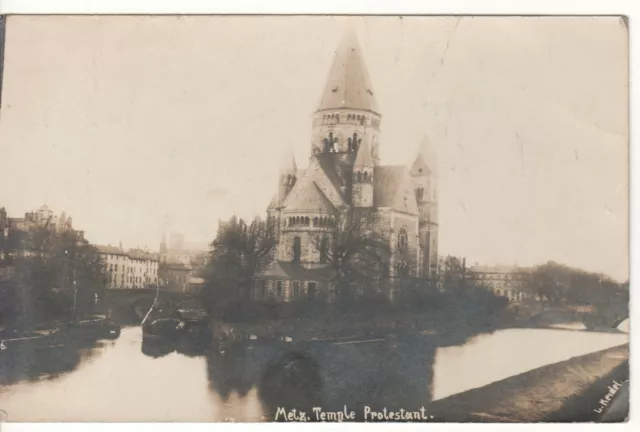Cpa - Metz (57 Moselle) - Protestant Temple - Written 22-08-1919