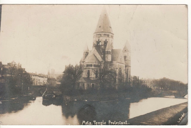Cpa - Metz (57 Murder-Et-Moselle) - Protestant Temple - Written 22-08-1919