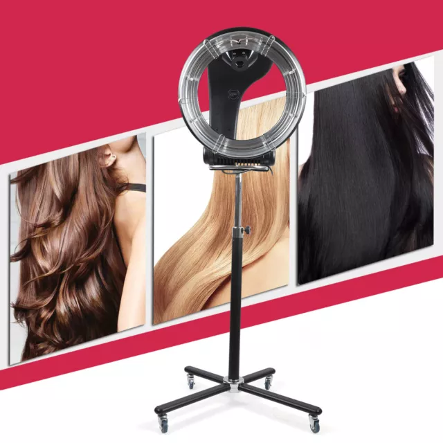 Professional Orbiting Infrared Stand Hair Dryer 360°Rotate Color Processor Salon