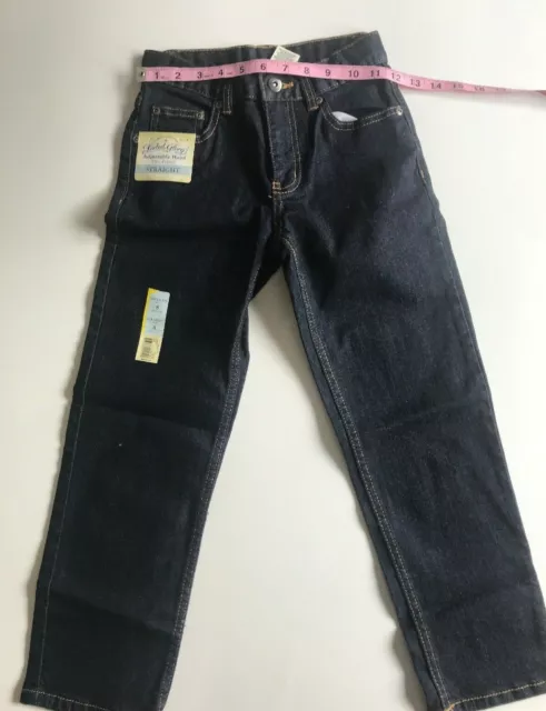 NWT FADED GLORY Boy Straight Jeans Adjustable Waist Flex Fabric Sz 8R ...