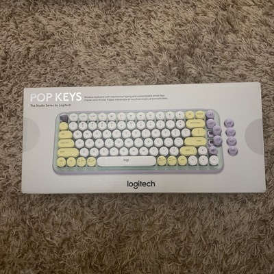 LOGITECH POP KEYS Wireless Mechanical Emoji Keyboard - Daydream, English - US $79.00 - PicClick