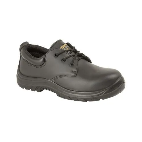 Grafters Black M456A Composite Non-Metal Free Safety Shoe Toe Cap MENS SIZE UK 6