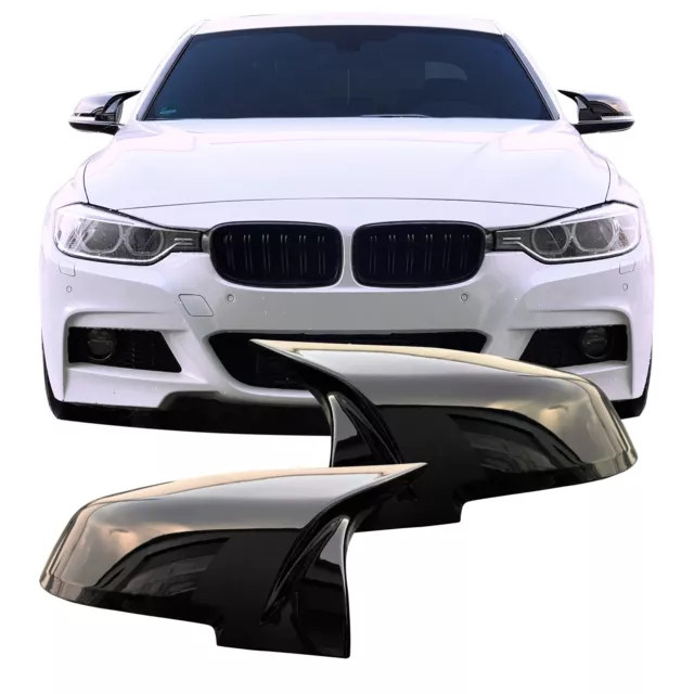 Schwarz Glanz Spiegel Gehäuse für BMW F20 F21 F22 F87 F30 F31 F34 F32 F33 F36