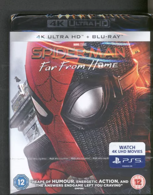 Spider-Man Far From Home Self-Titled blu-ray Europe Sony 2019 4K and Ultra HD