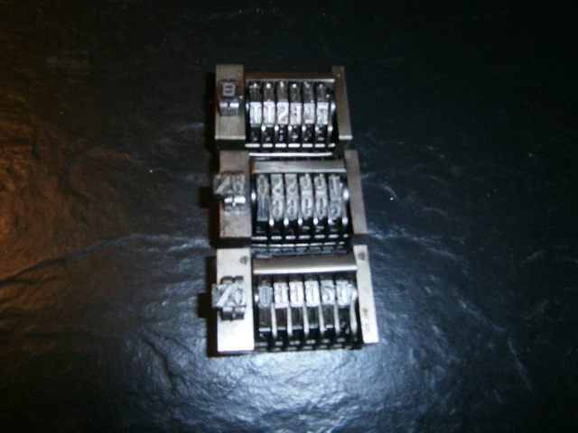 3 Letterpress Numbering Machines Jumbo Big Boys Atlantic