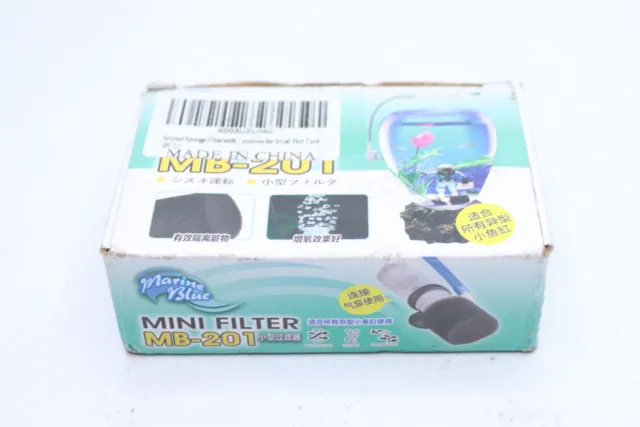 Senzeal Mini Sponge Fish Filter 3 in 1 Small Aquarium Air Pump Filter