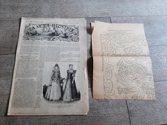 Ancienne Revue La Mode Illustrée N°17 De 1908 - Avec Planche De Patrons Originale