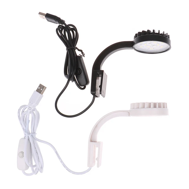 Small Aquarium Fish Led Coral Usb Charging High Brightness Clip Mini Lamp-*h* u 2