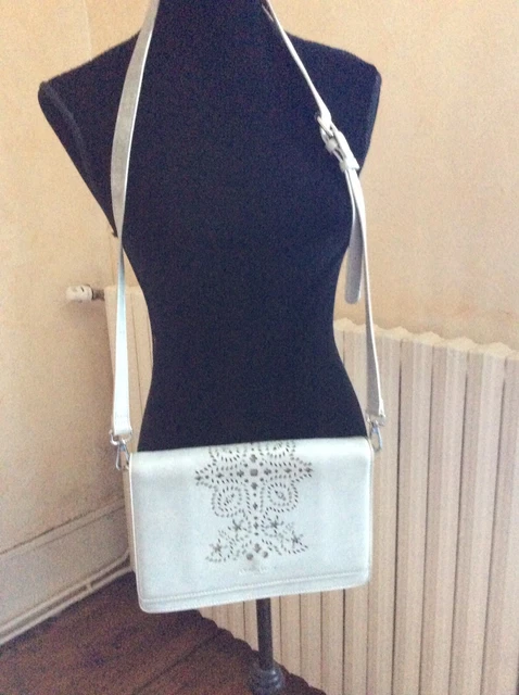 Sac à Dos Paquetage En Toile Texturée Bordeaux/taupe/doré - État Neuf, Occasion Peu Porté