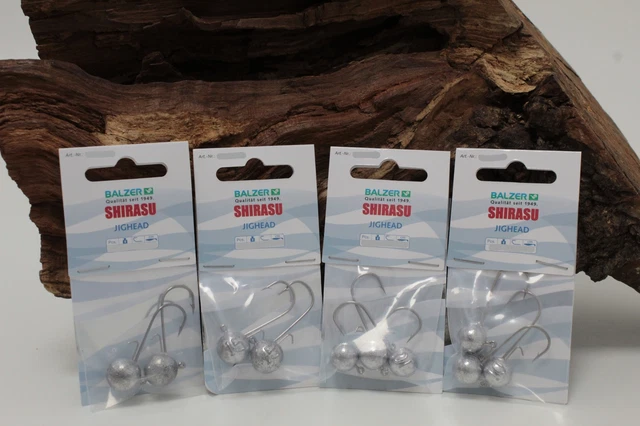 Balzer Shirasu Jighead rund Gr. 7/0 10g 15g 20g 25g 30g 40g 50g 60g NEW OVP