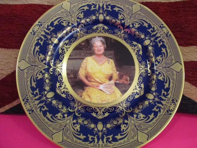 Caverswall Fine English Bone China Tribute Plate Of Queen Elizabeth Queen Mother