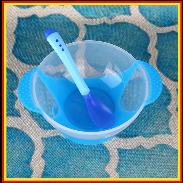 Silicone Feeding Dinnerware Nontoxic with Sucker Safe for Toddler Training Tool