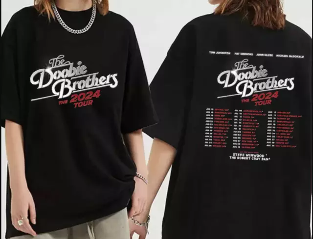 The Doobie Brothers 2024 Tour t shirt,! DOUBLE sided shirt, mom day GIFT mom